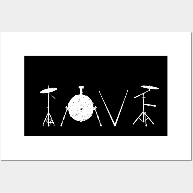 Drummers Drumming Drum Love Drums Drummer Wall Art by ChrifBouglas